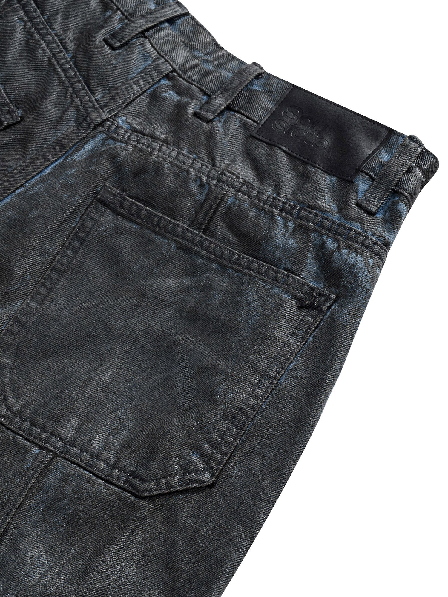 COATED SUPER BAGGY JEANS