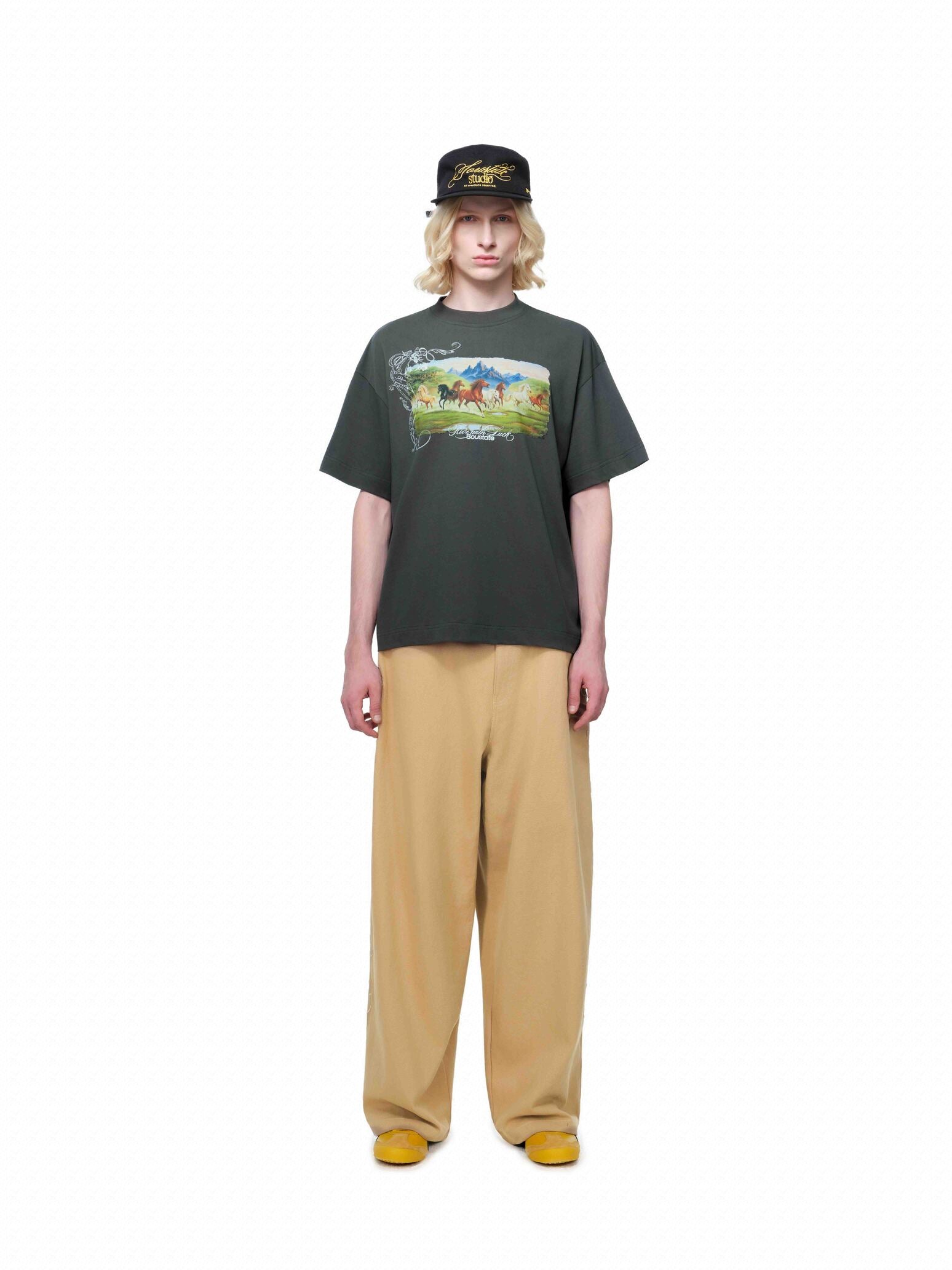 "MADAOTHANHCONG" BIG BOXY T-SHIRT XÁM RÊU