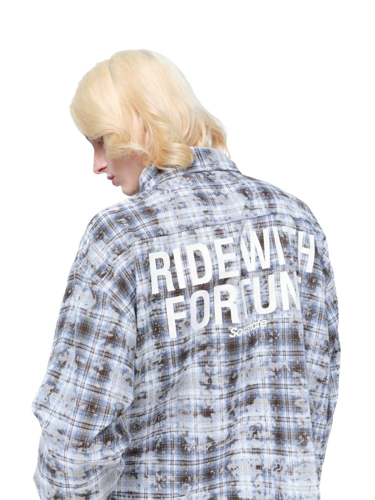 "RIDE WITH FORTUNE" FLANNEL SHIRT