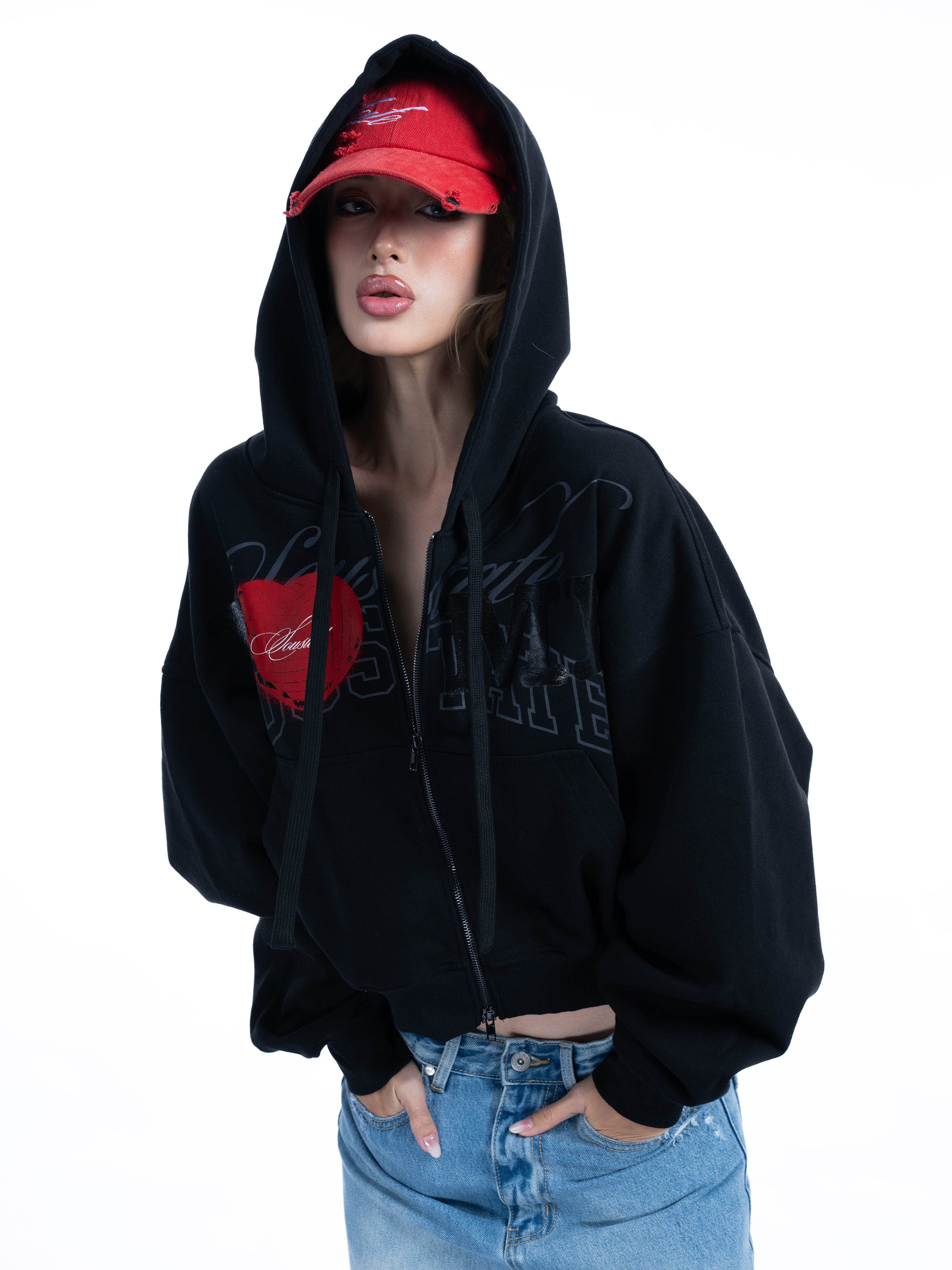 EMBROIDERED DISTRESSED WASHED CAP