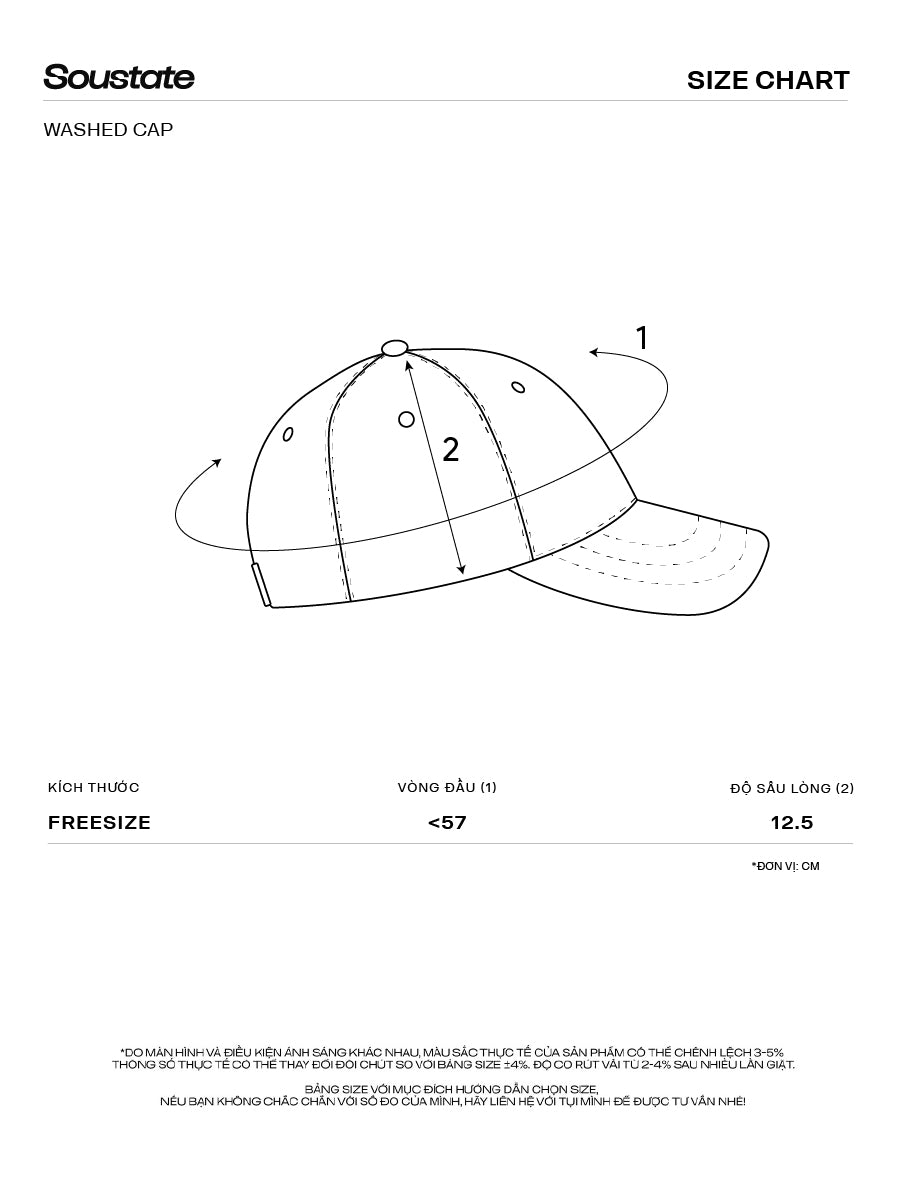 NÓN/MŨ WASHED DENIM THÊU "URBAN CHAOS"