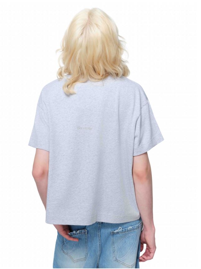 SIGNATURE LABEL BIG BOXY T-SHIRT XÁM TIÊU