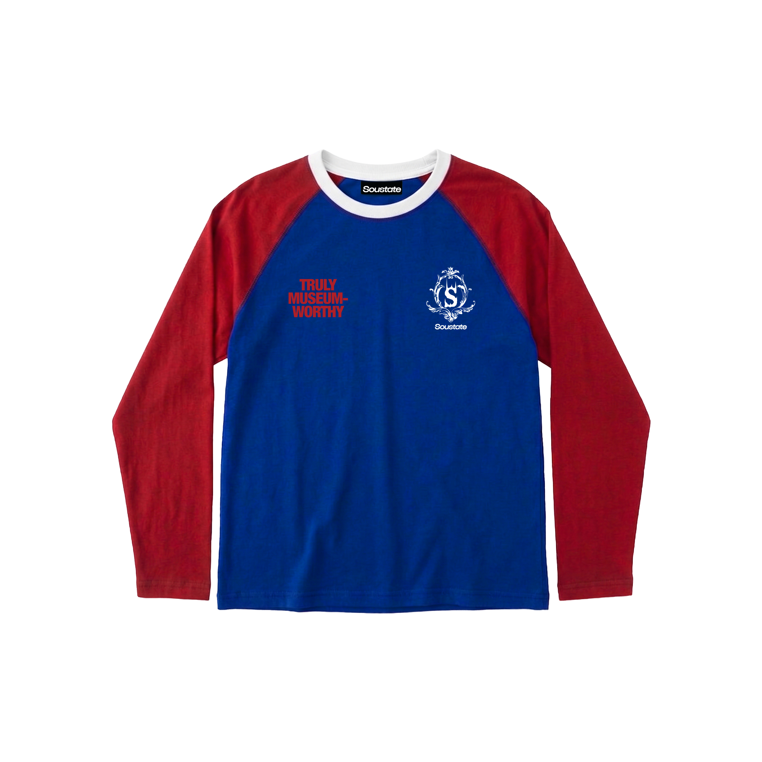 Áo Thun "Soustate OG" Long Sleeves Regular T-Shirt Xanh Đỏ (Raglan)