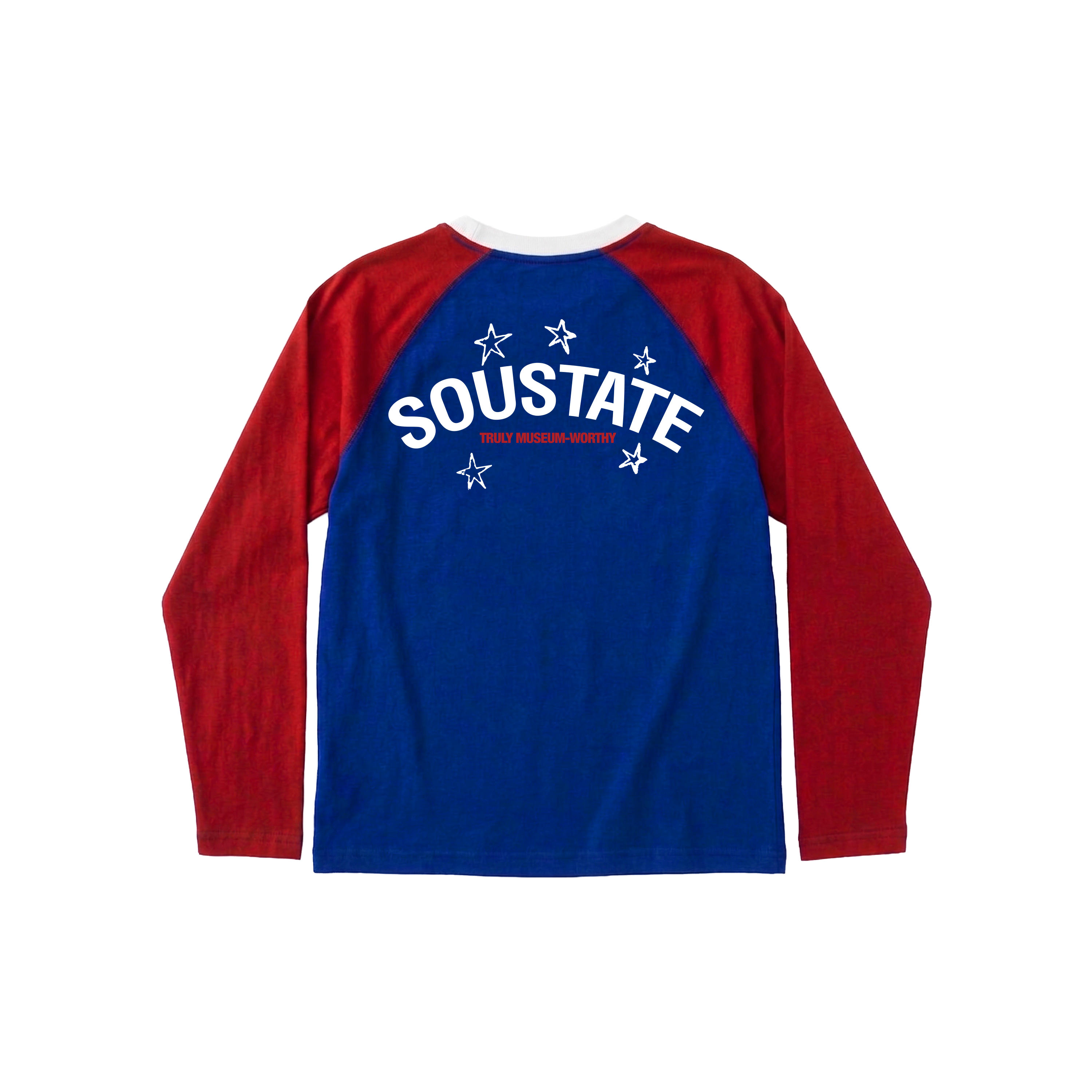 Áo Thun "Soustate OG" Long Sleeves Regular T-Shirt Xanh Đỏ (Raglan)